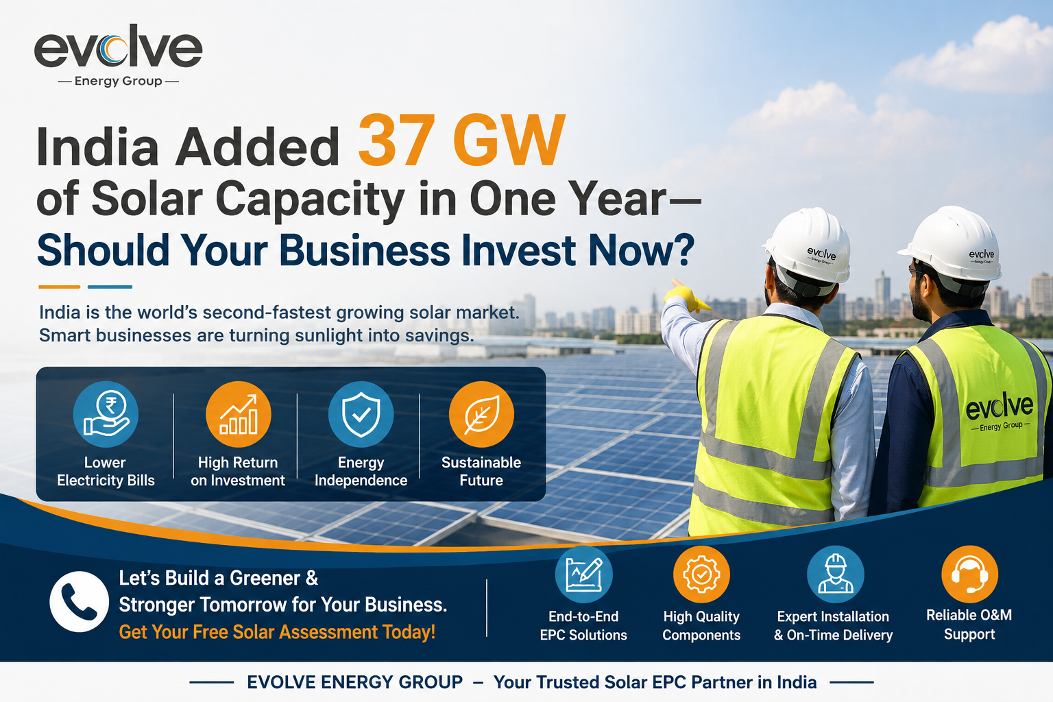 solar epc company in India - Evolve Energy Group solar epc company in India